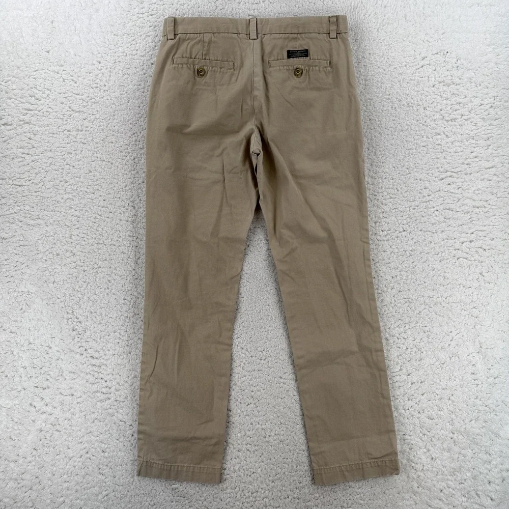 Banana Republic Aiden Chino Pants Mens 31x32 Beige Slim Fit Cotton Casual